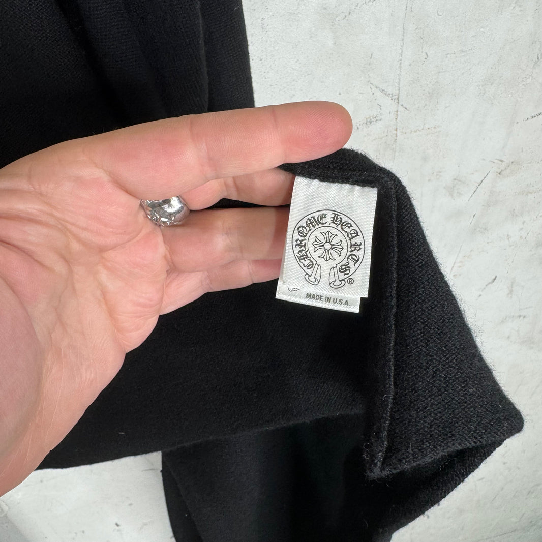 Chrome Hearts Cashmere Distressed Shawl