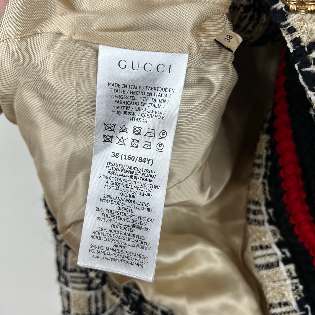 Gucci Cropped Tweed Jacket