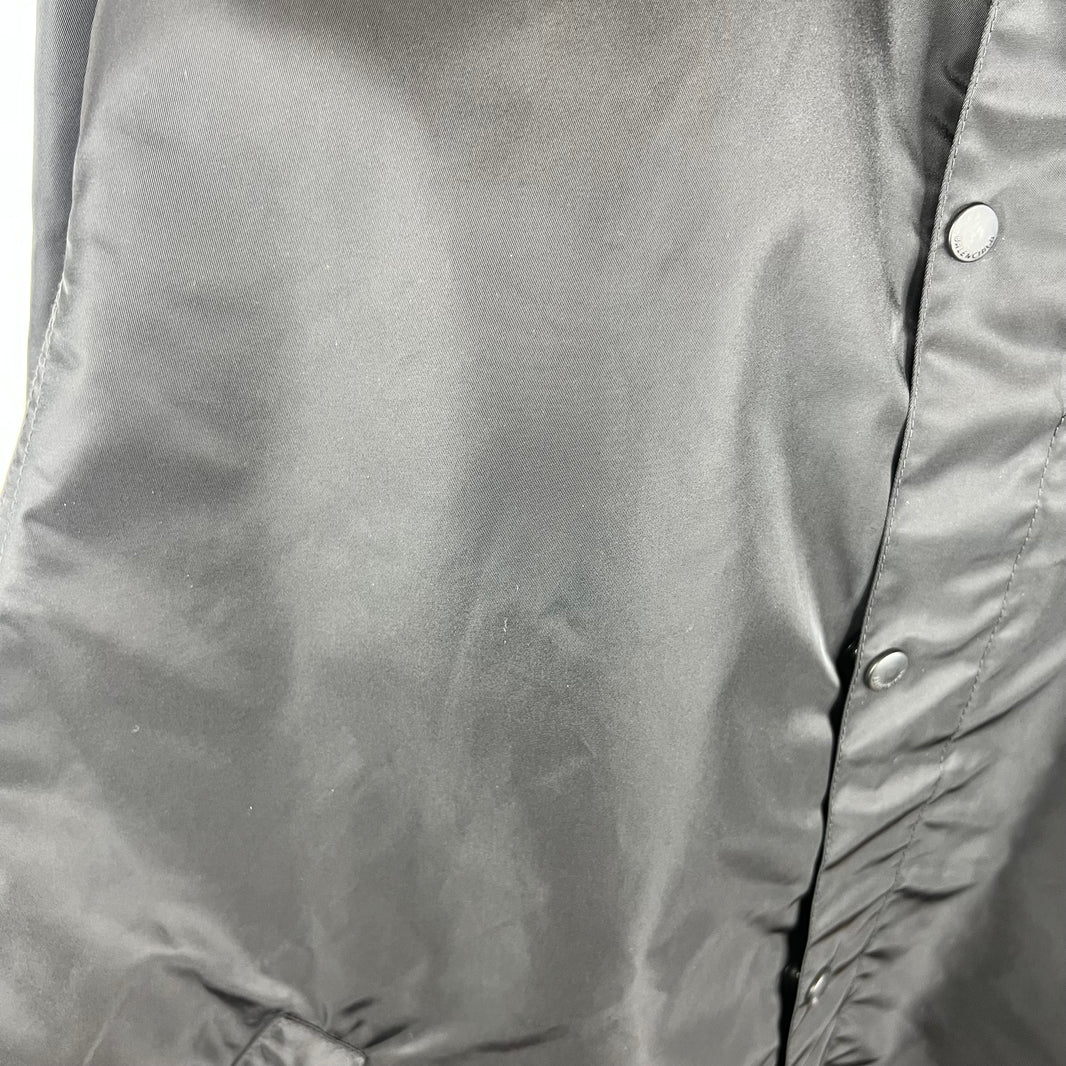 Balenciaga Sample Black Nylon Red Tape Coaches Jacket