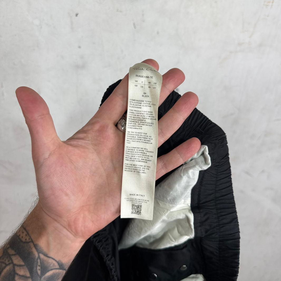 Rick Owens Canvas Zippered Jogger Pants