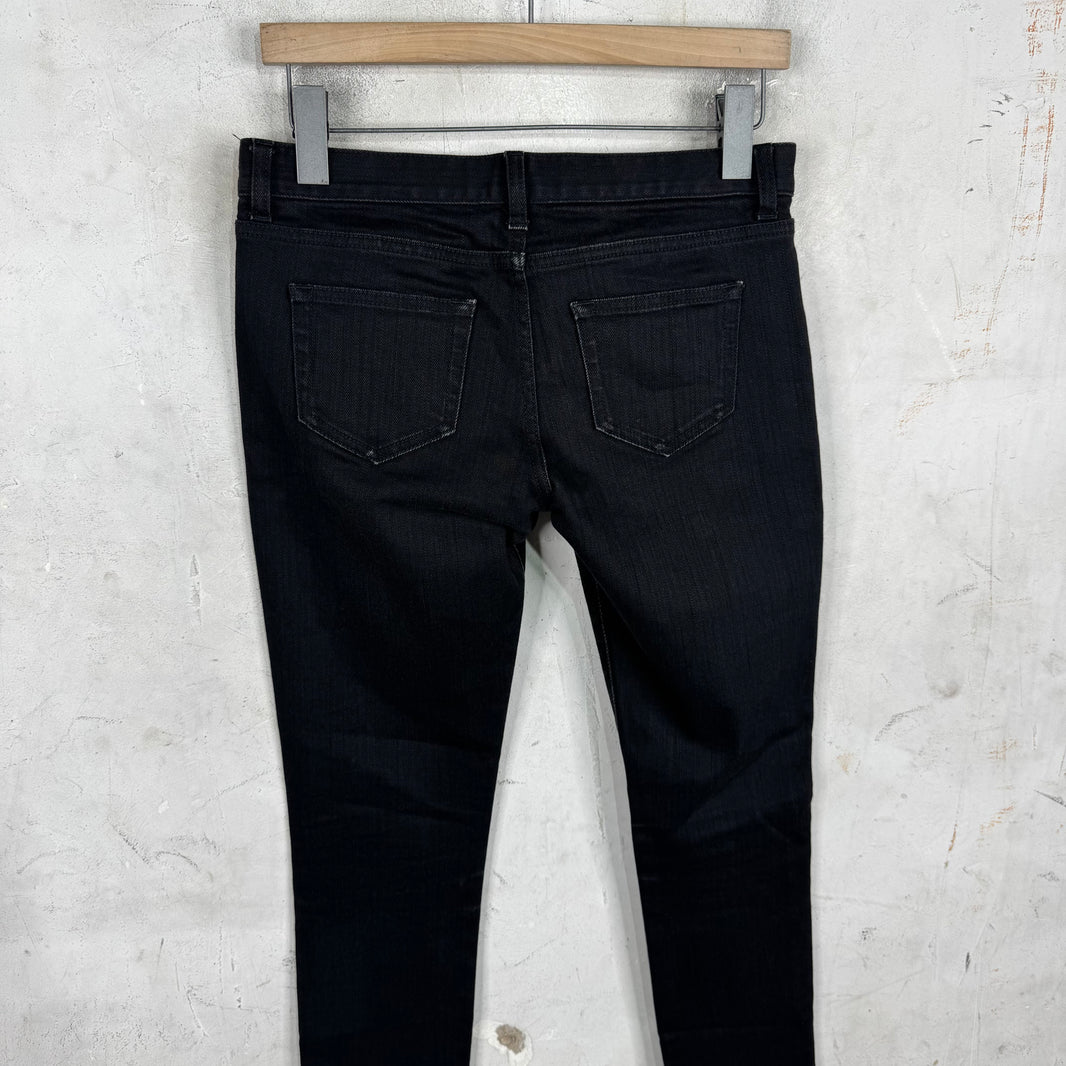 Saint Laurent Stitch Logo Black D01 Jeans