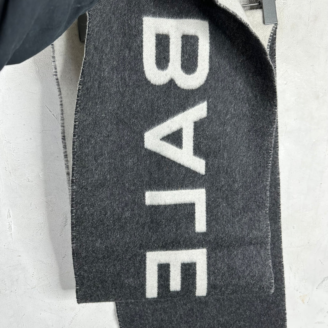 Balenciaga Cashmere Logo Scarf