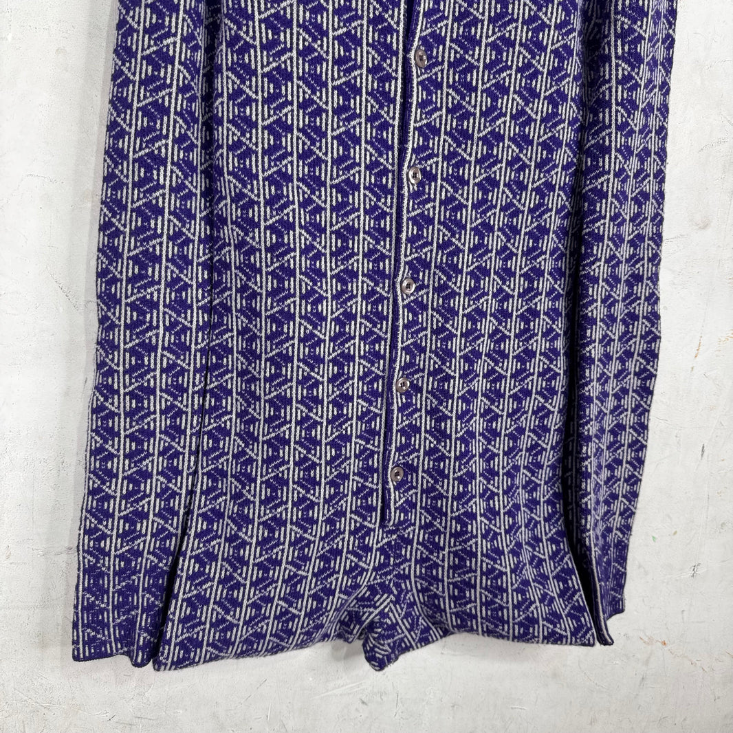 Prada Purple Jacquard Onezie