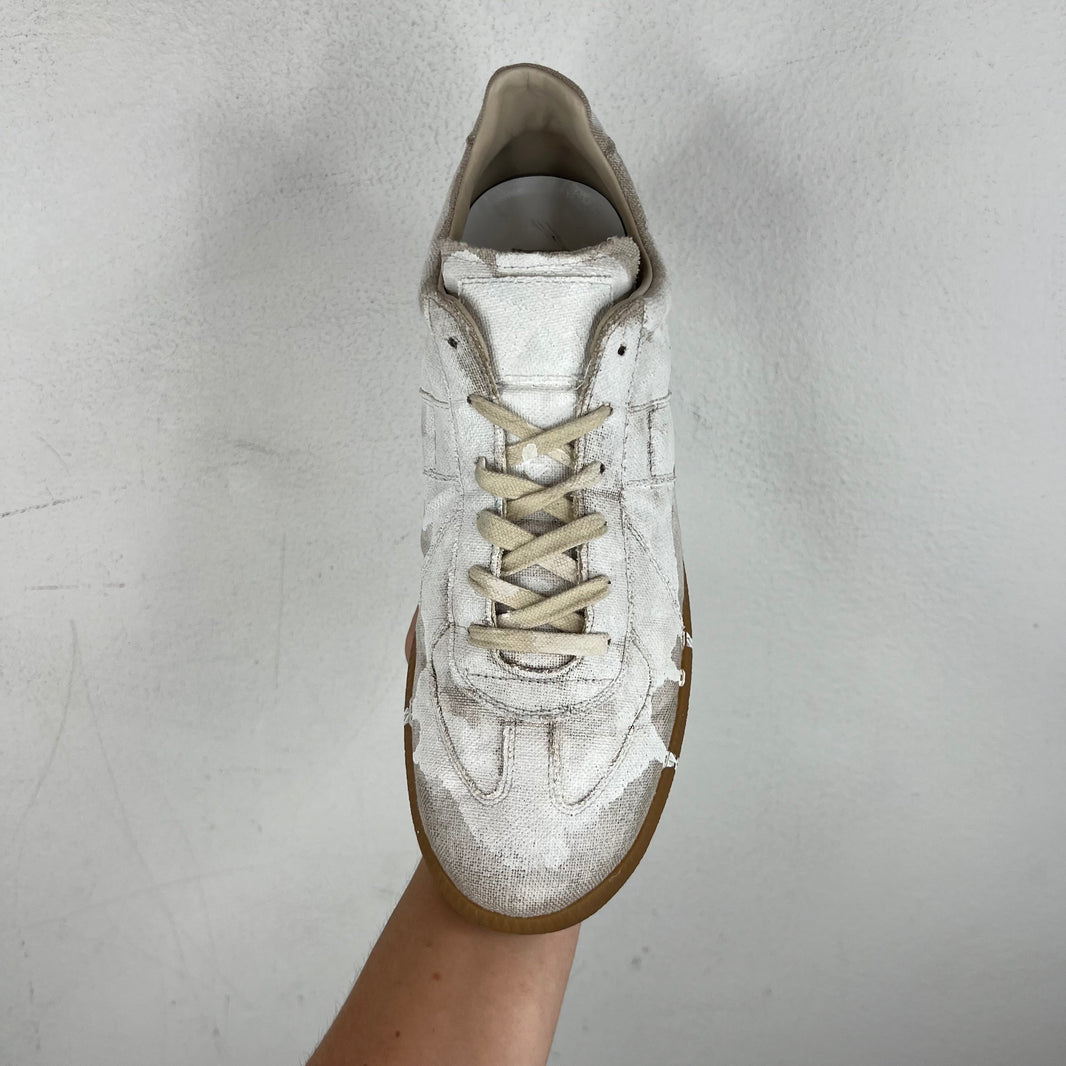 Margiela Canvas White Painted Replica Sneakers
