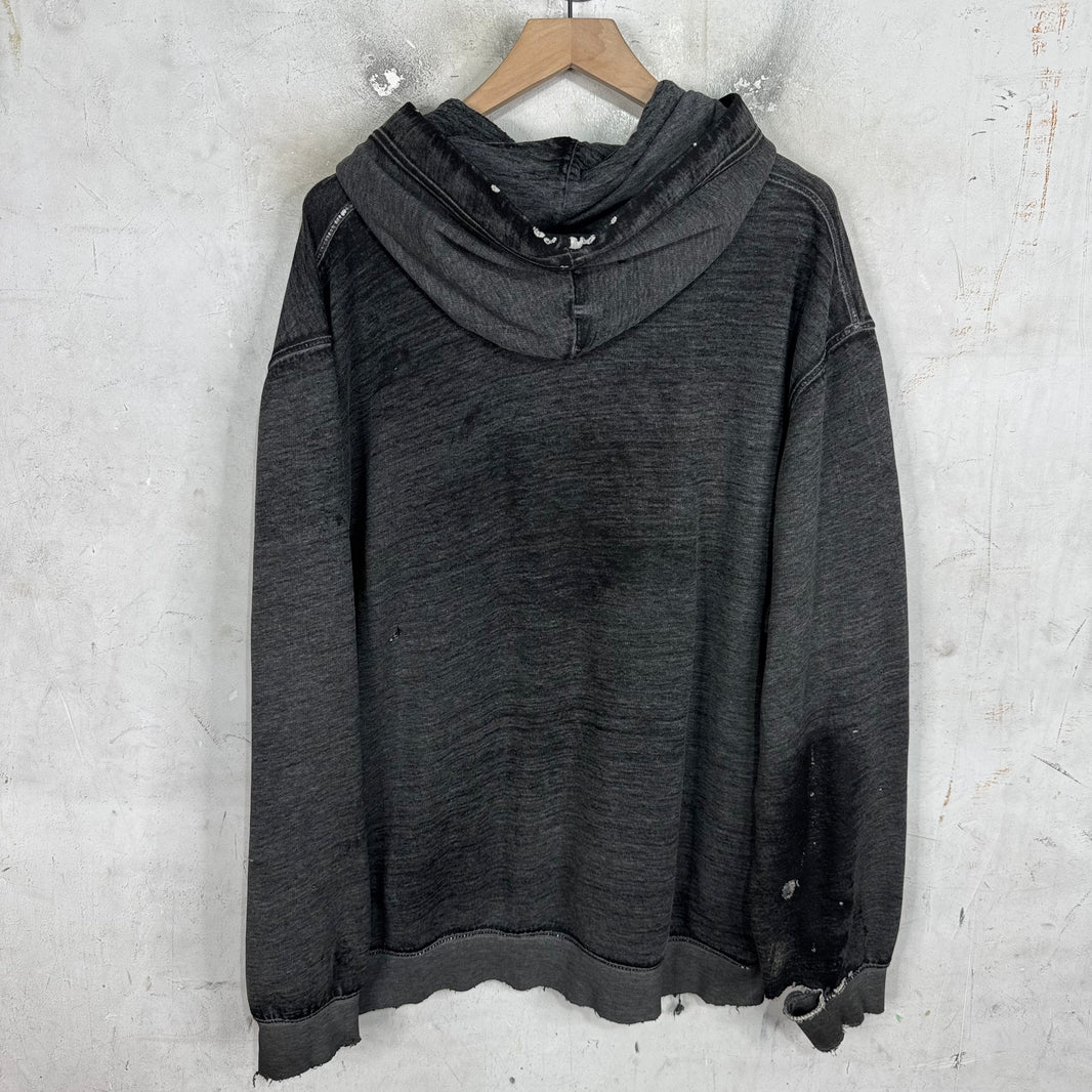 Vintage Thrased Nike Logo Hoodie