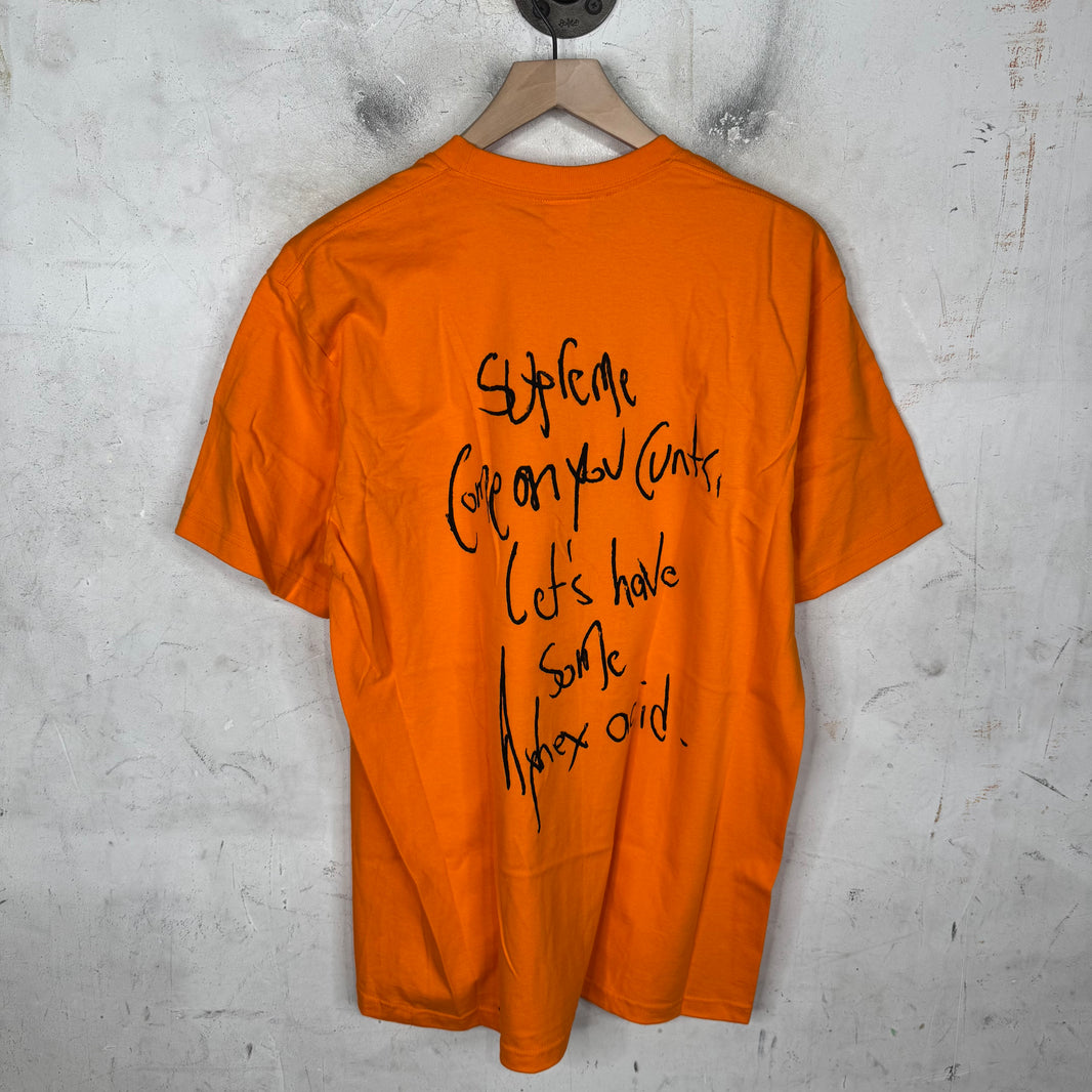 Supreme Orange Aphex Twin T-Shirt