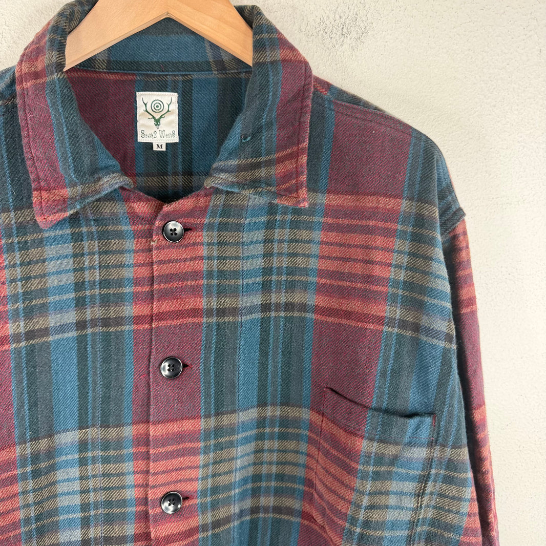 South2West8 Red/Blue Flannel Shirt