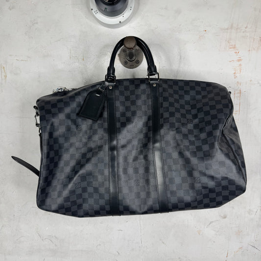 Louis Vuitton Damier 55 Keepall Duffle Bag