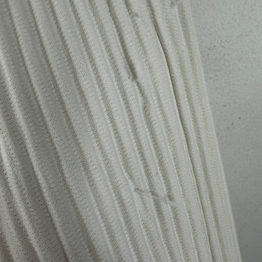 Issey Miyake White Pleated Trouser Pants