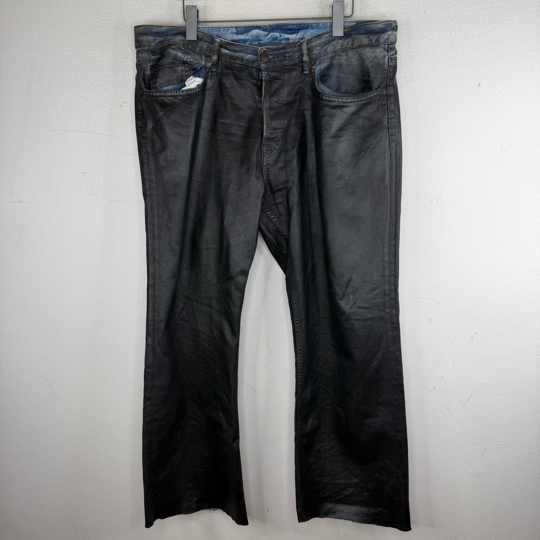 Acne Studios 2021M Charcoal Waxed Denim Jeans