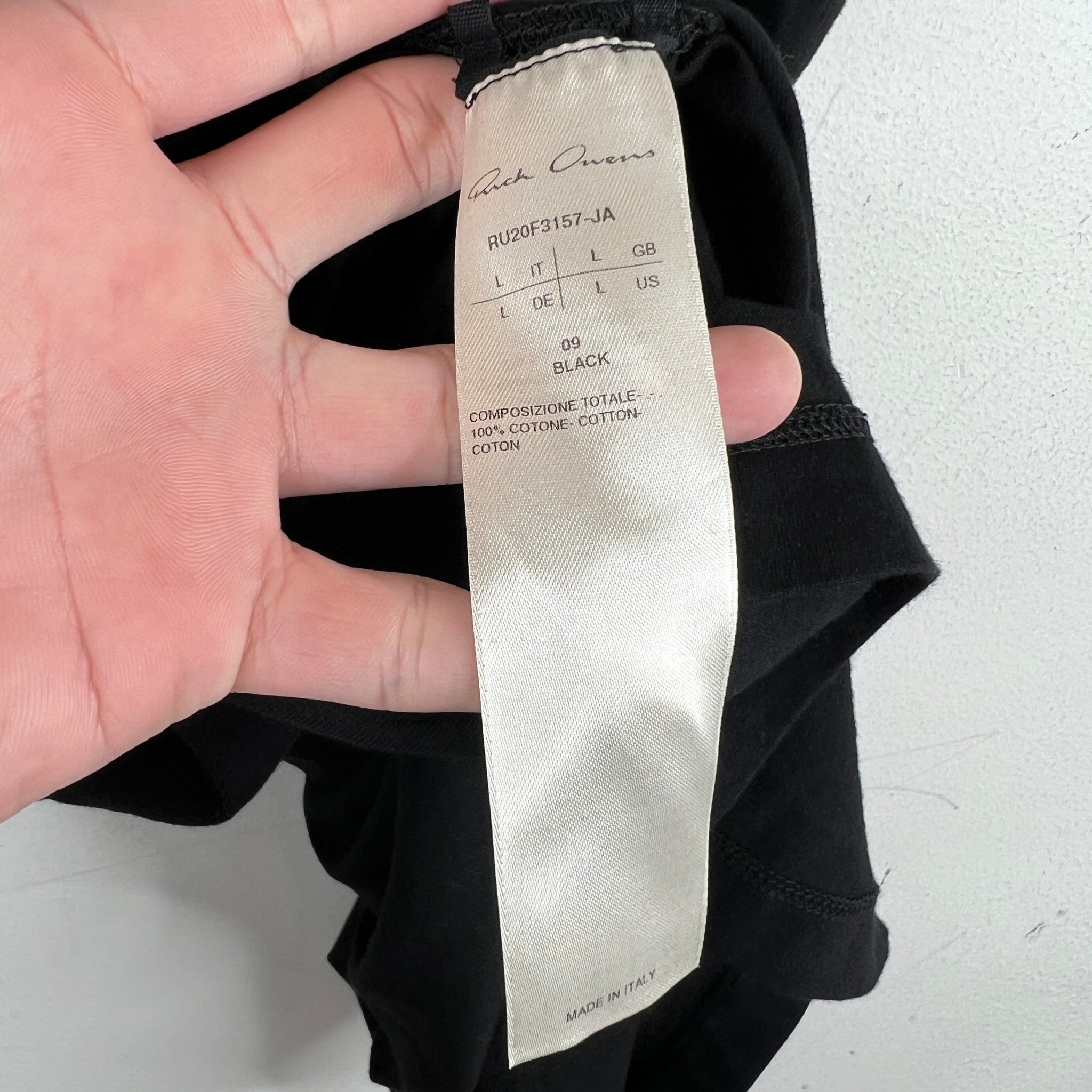 Rick Owens Black Dylan T-Shirt