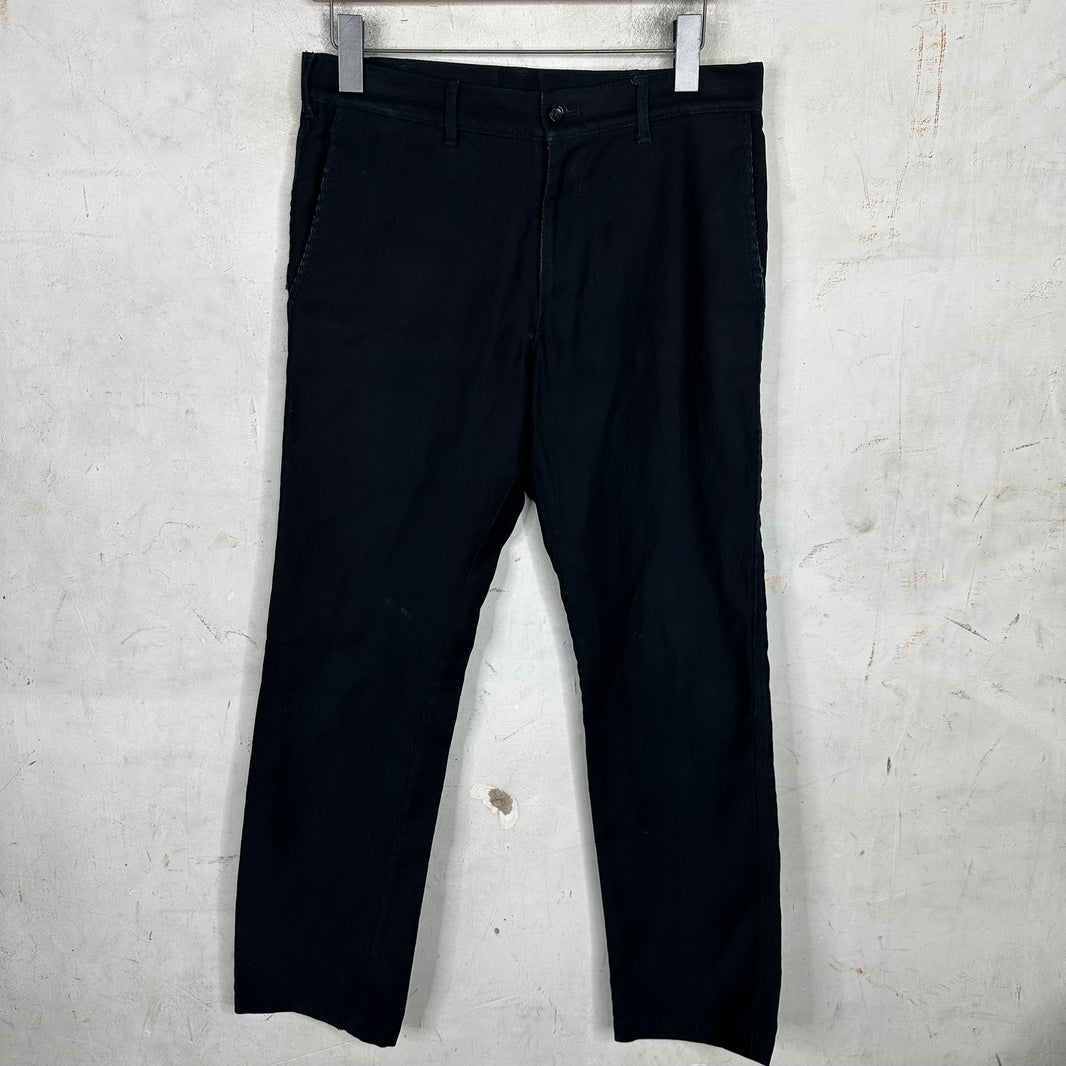 Comme Des Garçons Navy Fine Cord Trouser