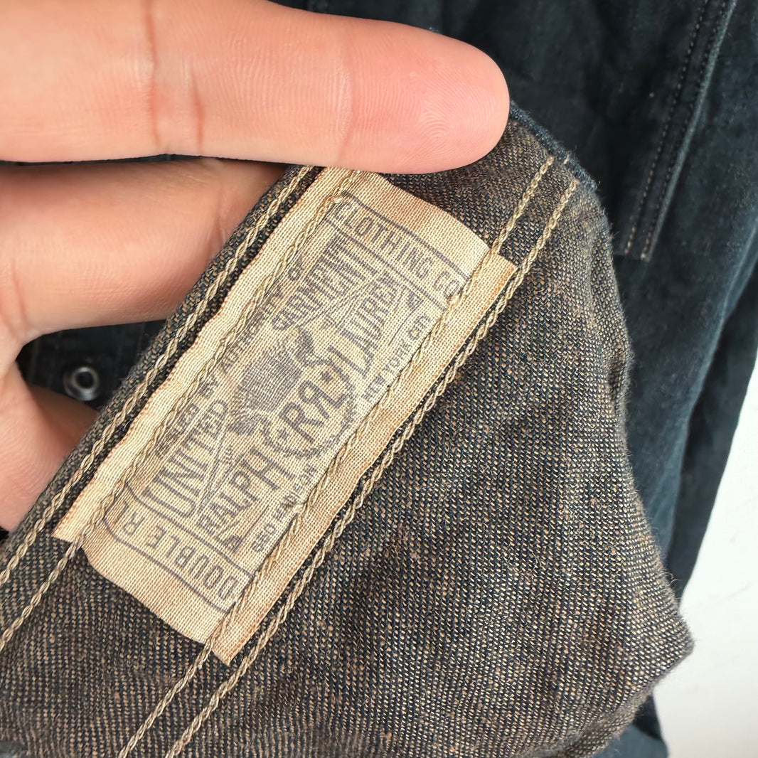 RRL Upside Down Pocket Denim Button Up LS Over Shirt