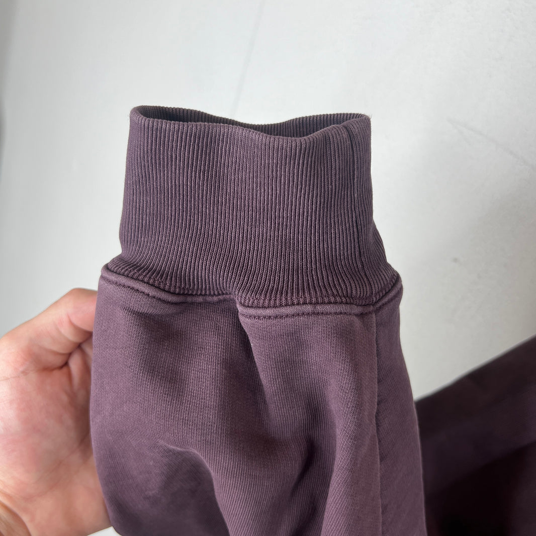 Balenciaga Wardrobe Purple Washed Small Logo Crewneck
