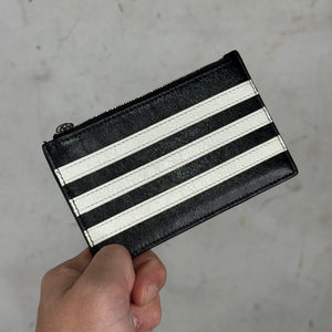 Balenciaga x Adidas Black Multi Zip Wallet