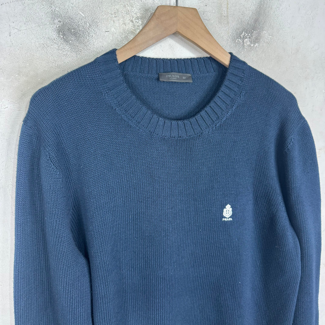 Prada Shield Crest Knit Sweater
