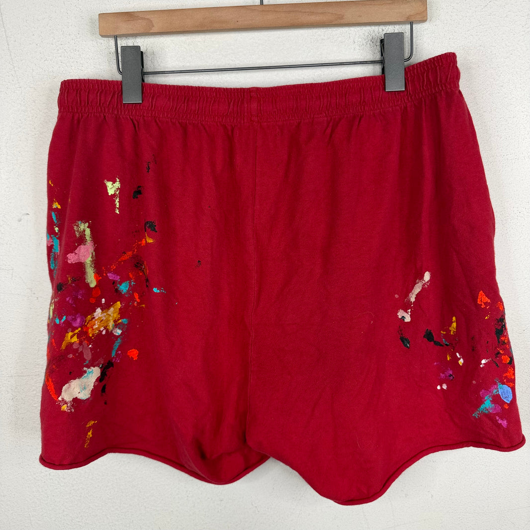 Gallery Dept Red Painted Shorts