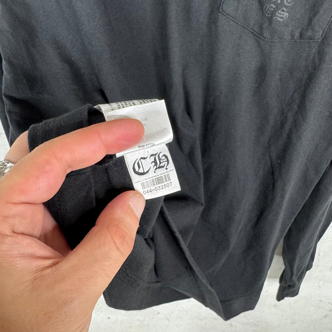 Chrome Hearts Vertical Logo Miami L/S T-Shirt