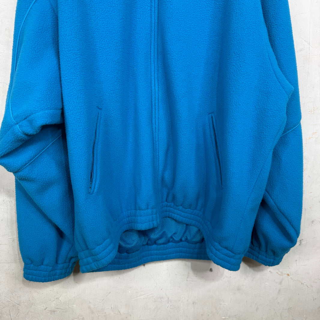 Balenciaga Blue Sporty B Fleece Jacket