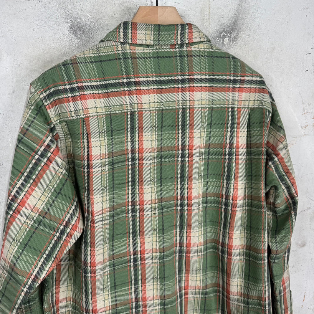 Stussy Green Cotton Flannel