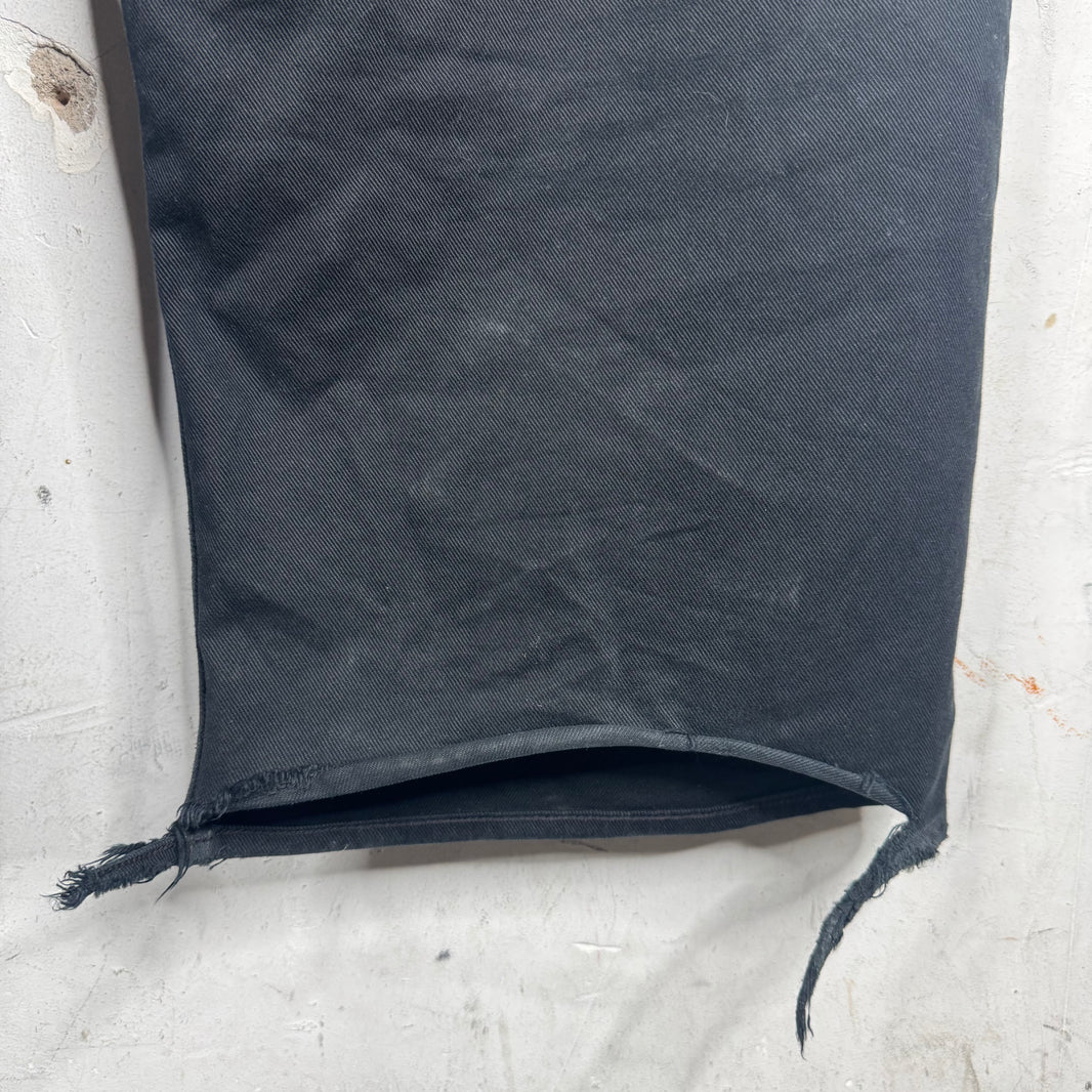 Balenciaga Distressed Black Baggy Jeans