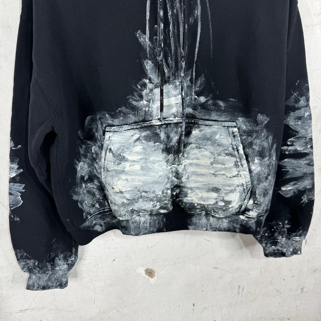 Balenciaga Cropped Painter Hoodie