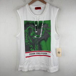 424 Green Bob Marley Cut-Off Thermal T-Shirt