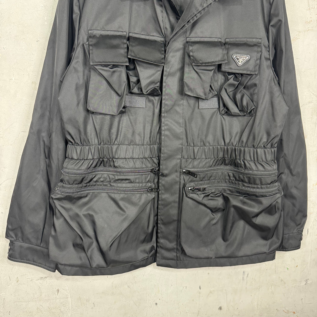 Prada Renylon Cargo Plaqued Jacket