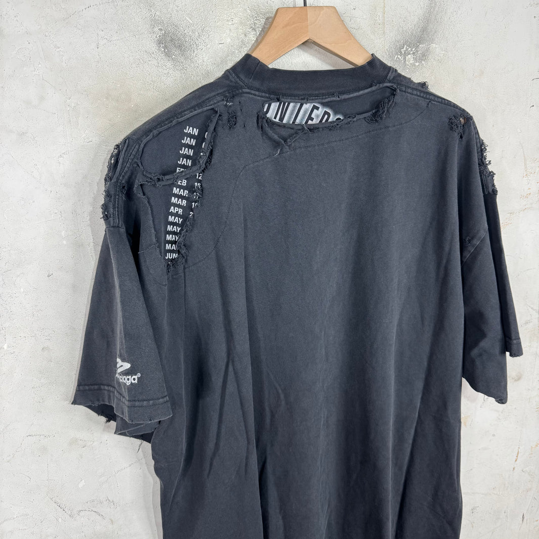 Balenciaga Distressed 3B Layered T-Shirt