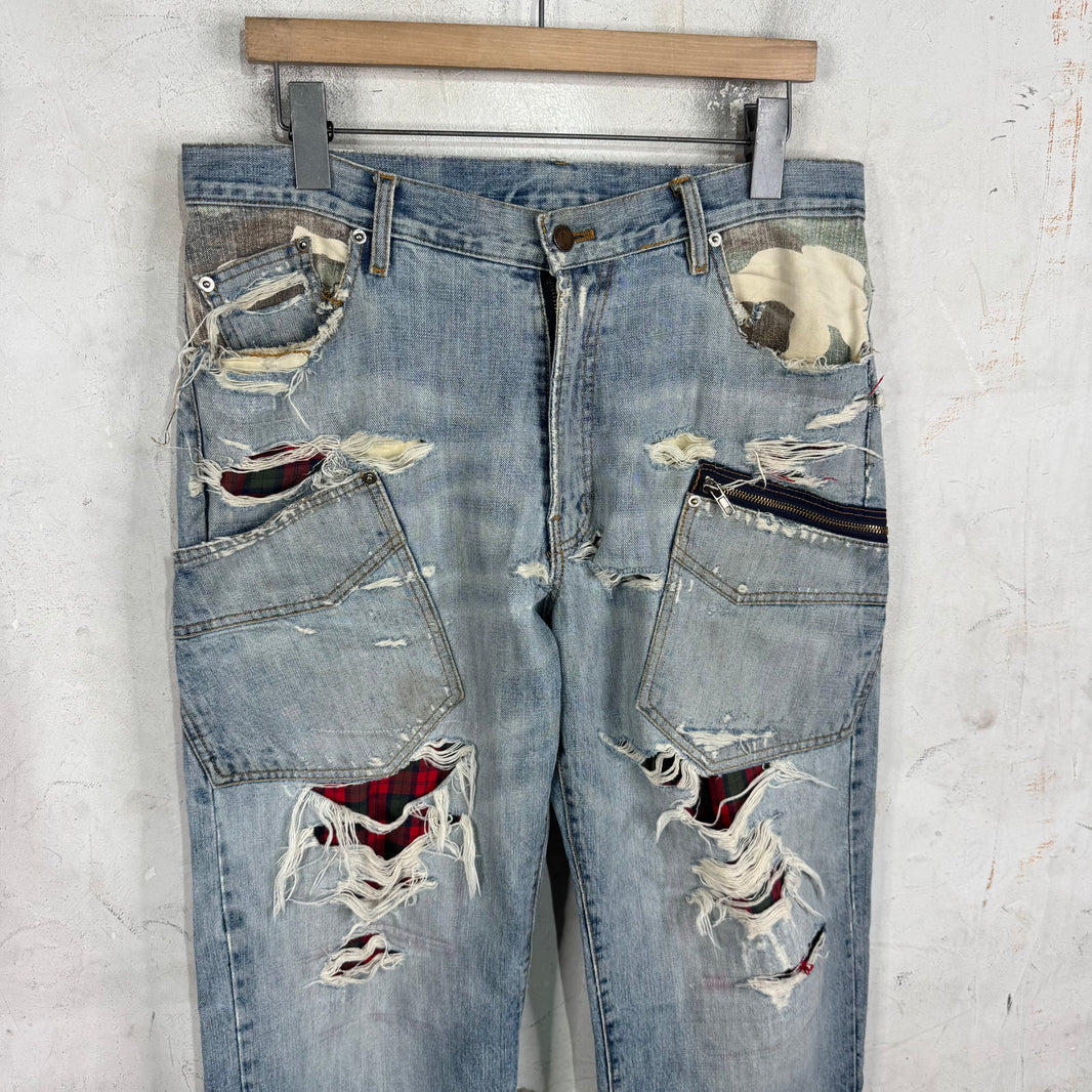 Number Nine x Invinciblearmurda Repaired Jeans
