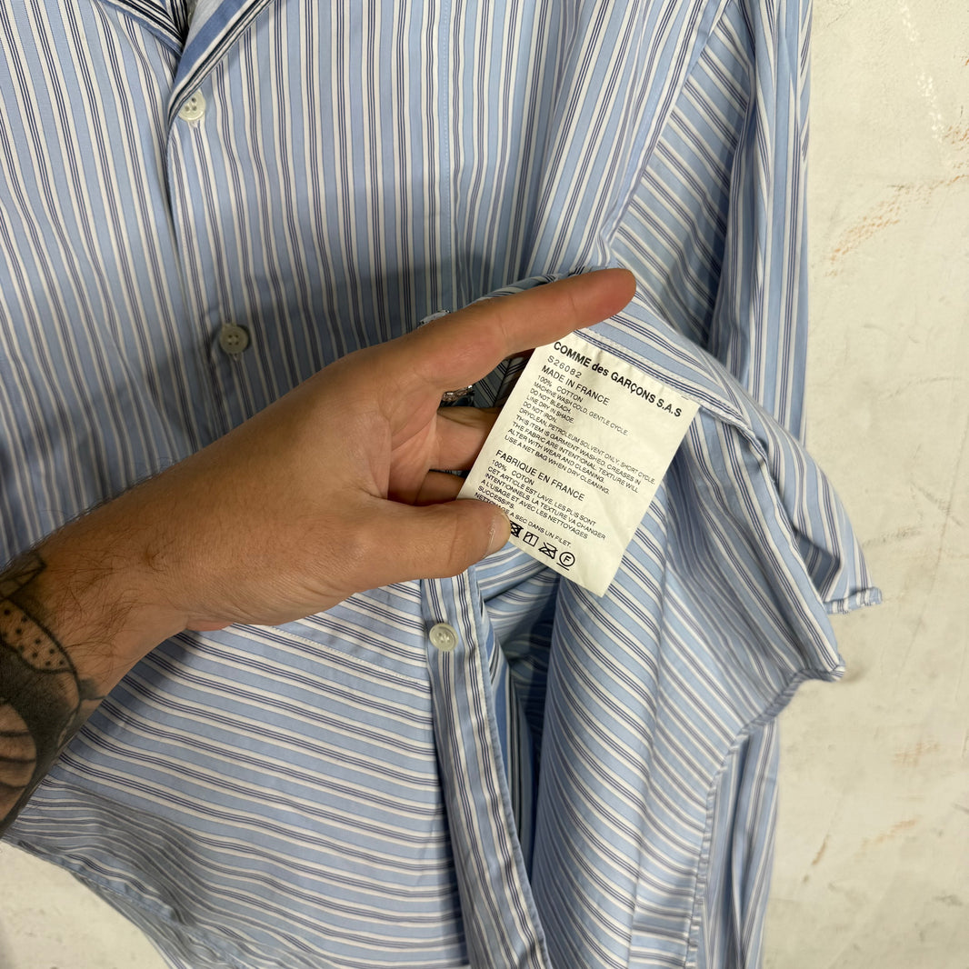 CDG Shirt Double Layered Stripe LS Shirt