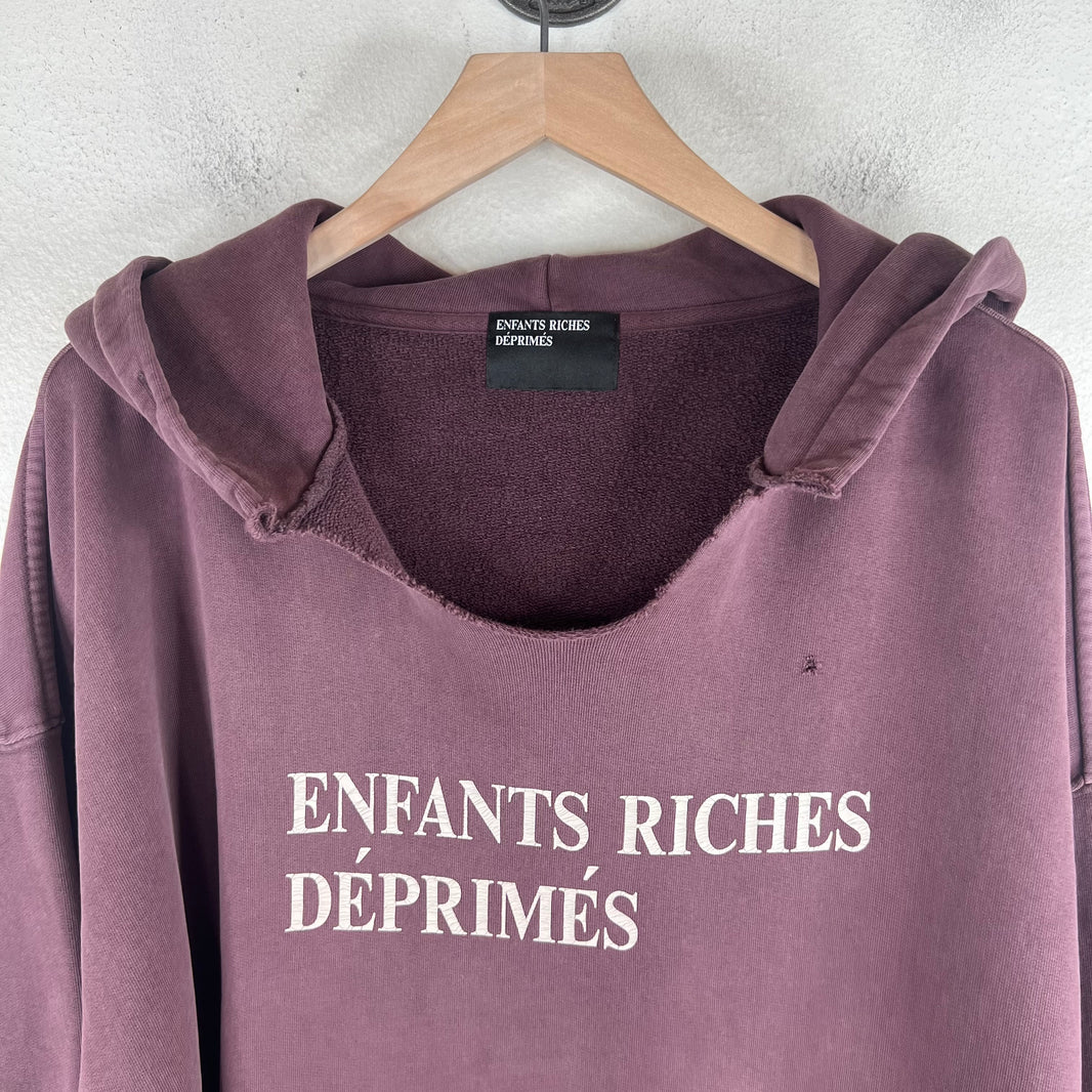 ERD Wine Distressed Logo Hoodie