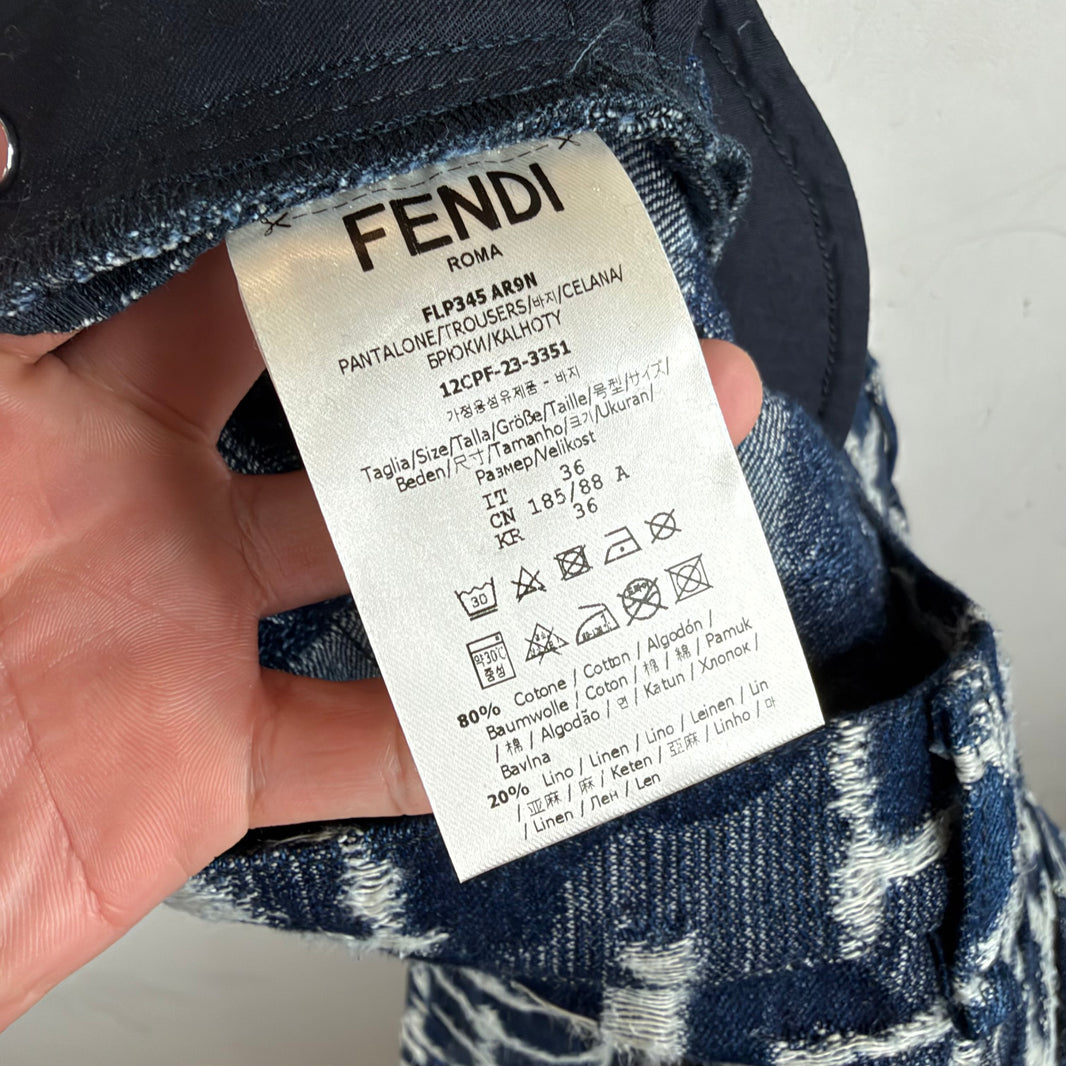 Fendi Monogram Carpenter Jeans