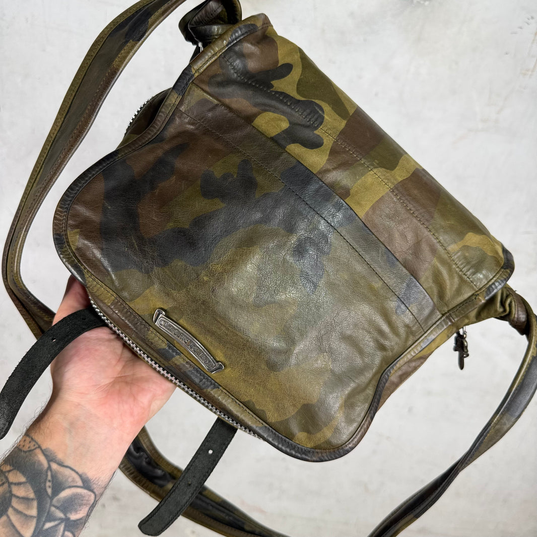 Chrome Hearts Camouflage Leather Gunslinger Messenger