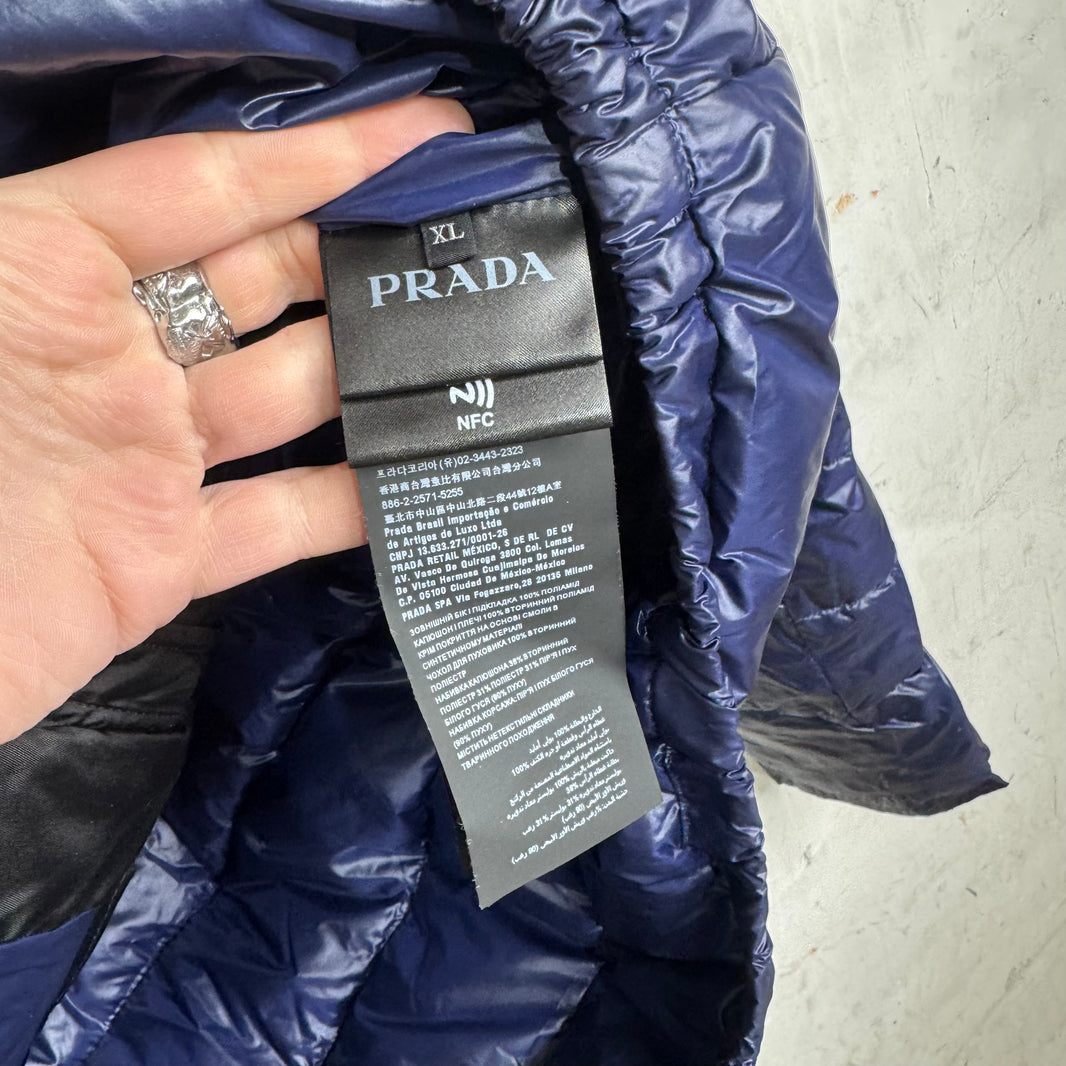 Prada Navy Puffer Jacket
