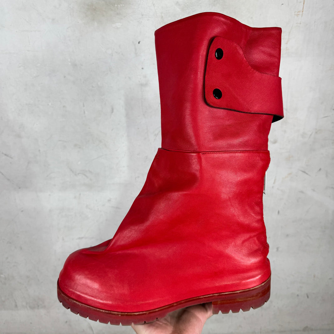 424 Red Leather Dragonrider Boots