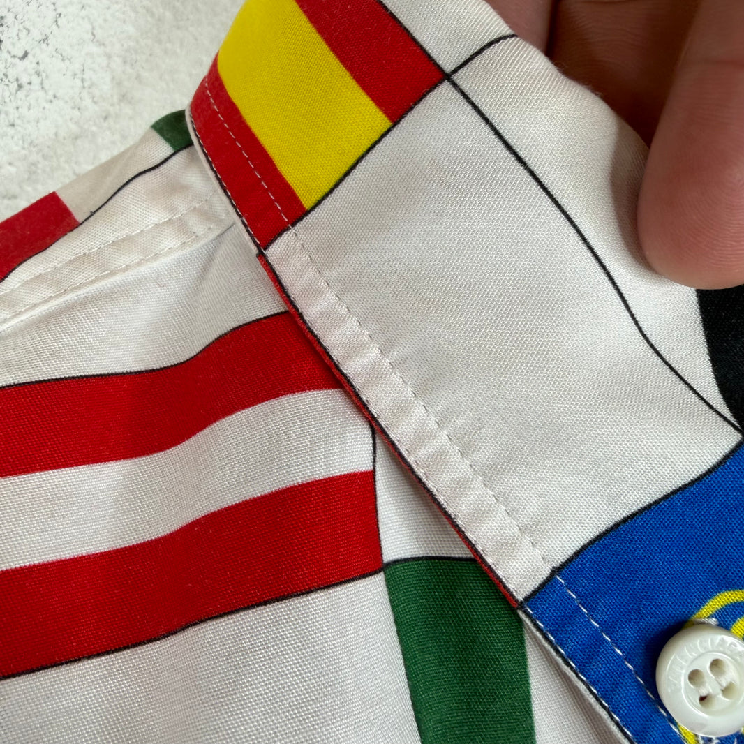 Balenciaga Flags Button Up Shirt