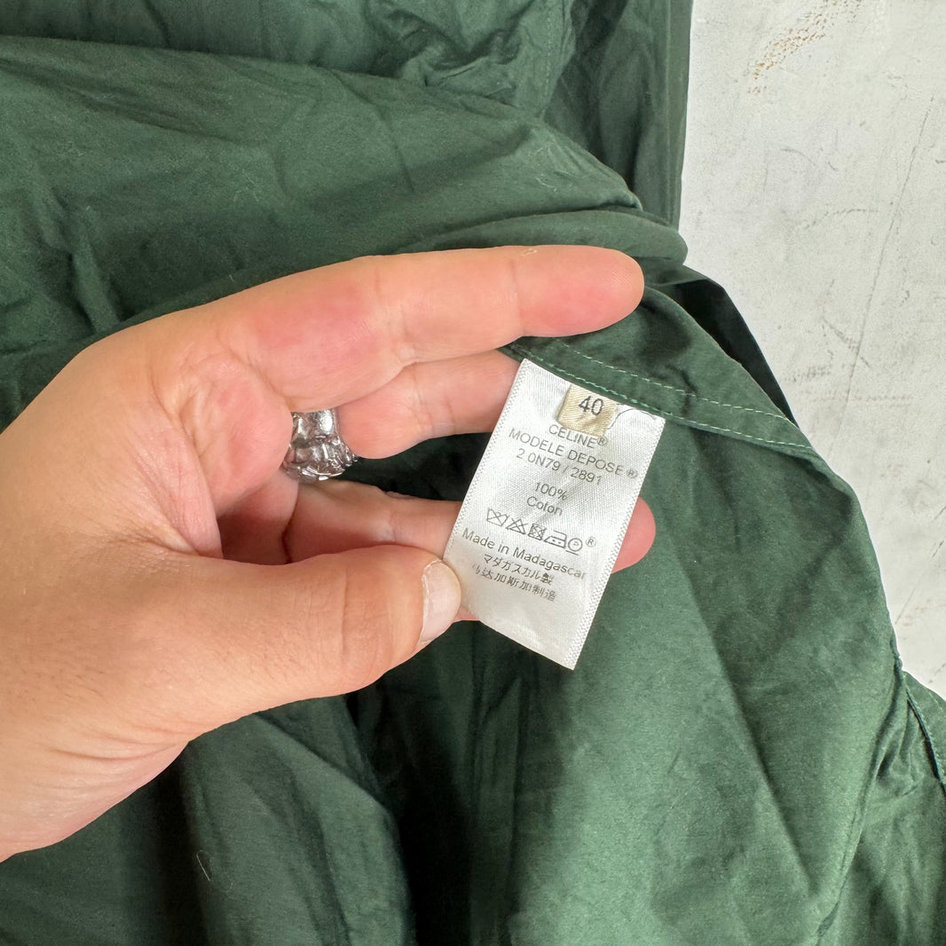 Celine Cotton Green Shirt