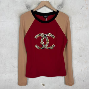 Chanel Metiers De Art 23' Pinned Logo Sweater