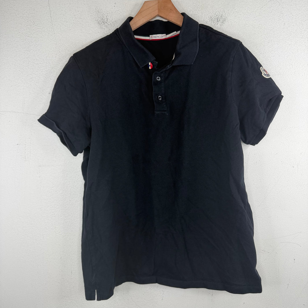 Moncler Black Logo Polo Shirt