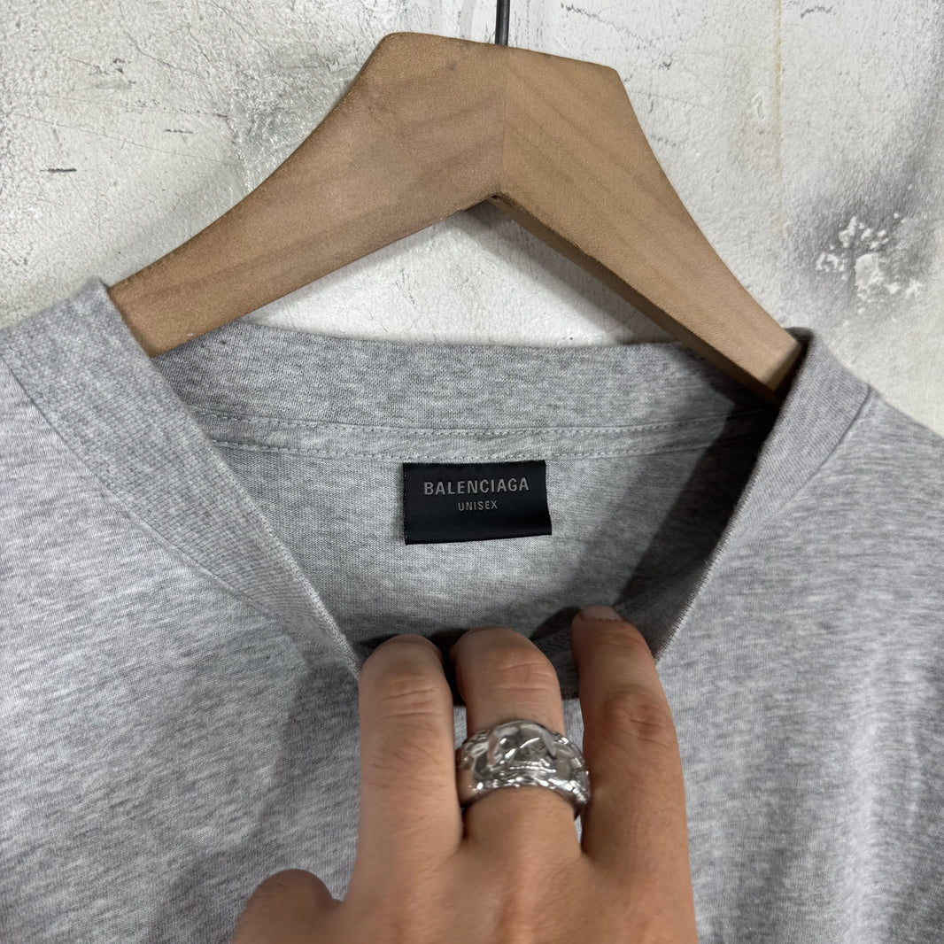 Balenciaga BB Orange Logo L/S T-Shirt