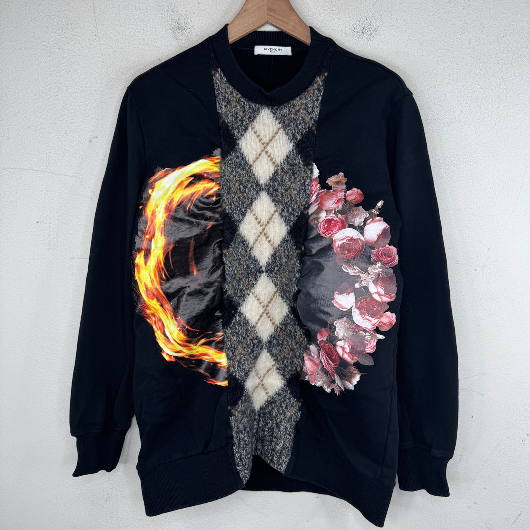 Givenchy Hybrid Argyle Sweater