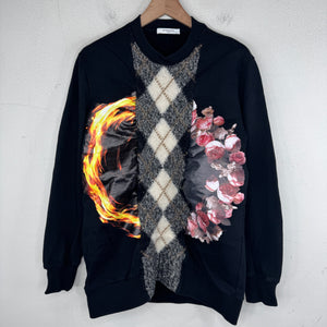 Givenchy Hybrid Argyle Sweater