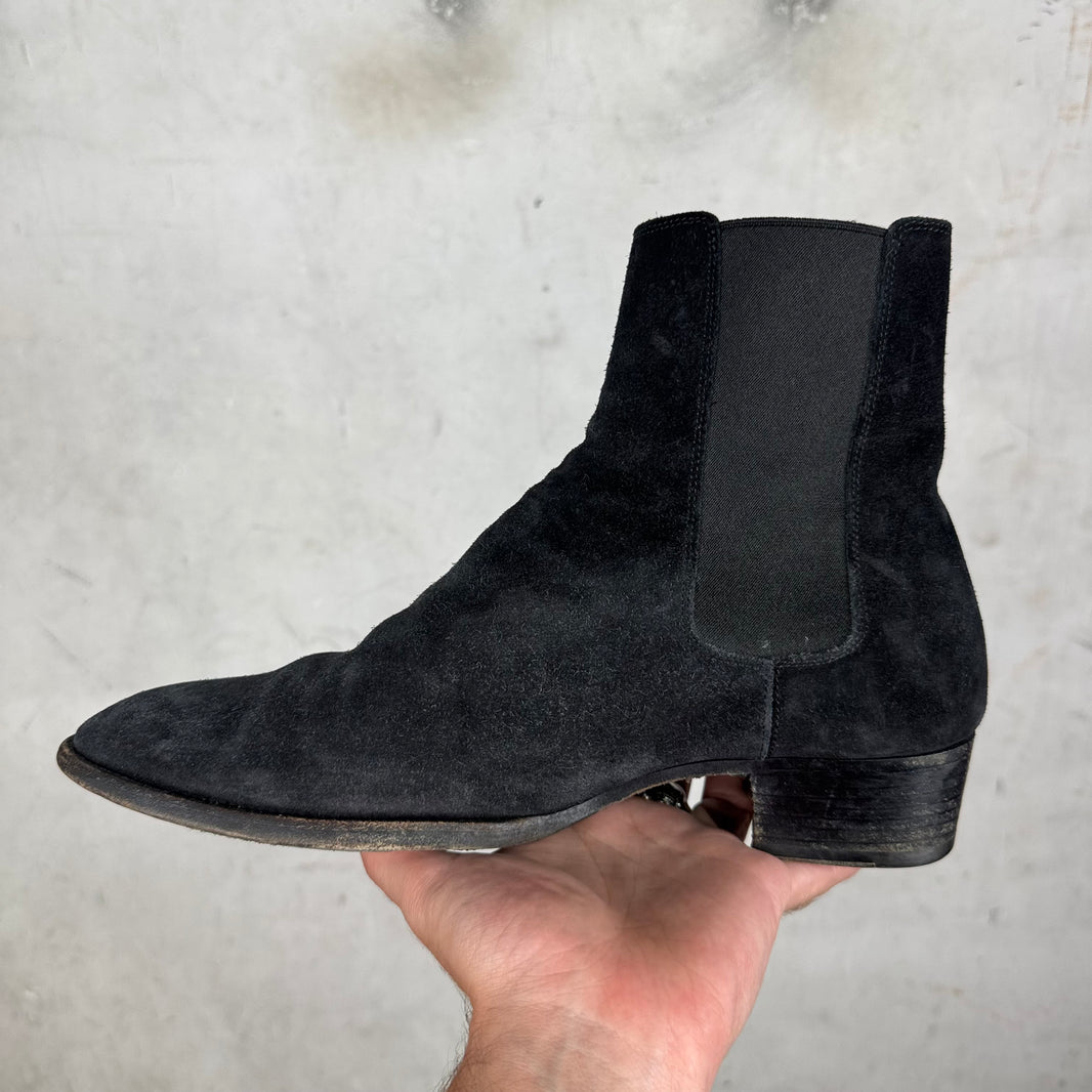 Saint Laurent Suede Chelsea Boots