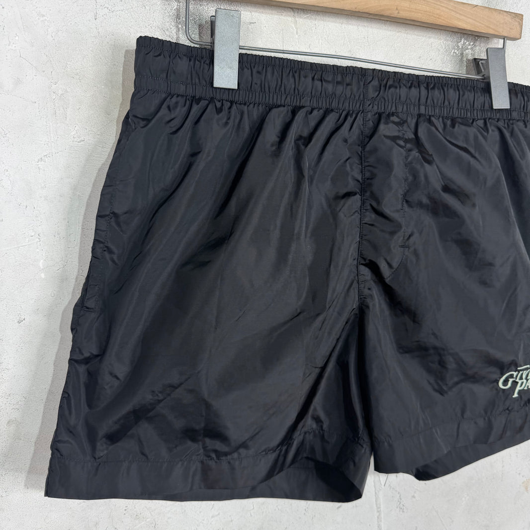 Givenchy Black Paris Logo Swim Trunks