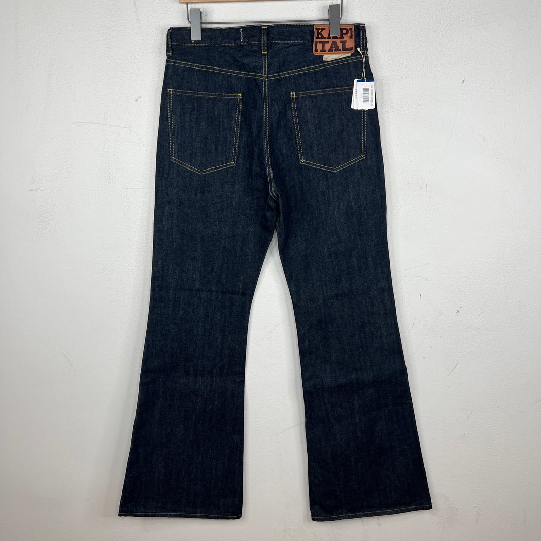 Kapital Blue Flared Denim Jeans