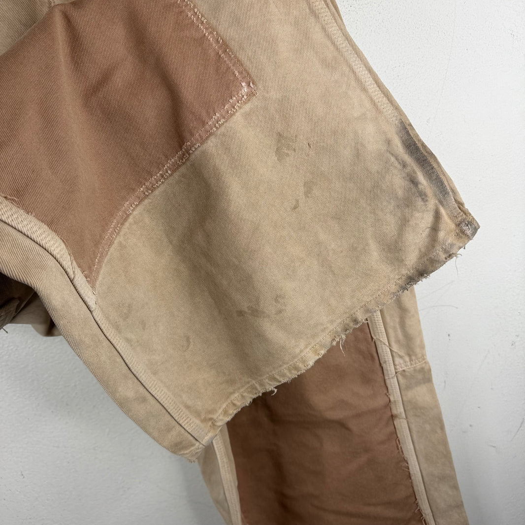 Balenciaga Tan Baggy Carpenter Double Knee Jeans