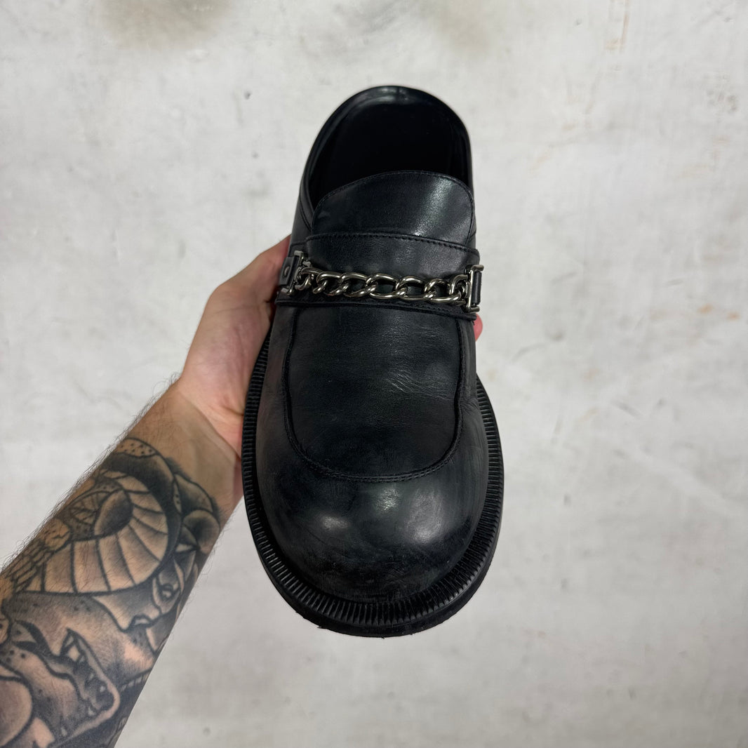 Martine Rose Bulb Toe Chain Loafer Mules
