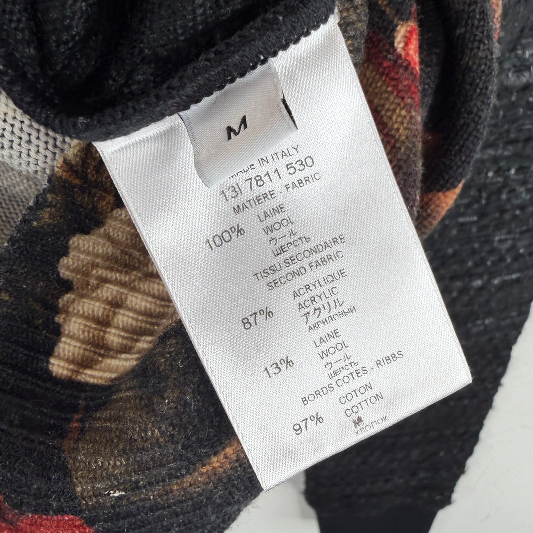 Givenchy Floral Woven Hybrid Split Crewneck