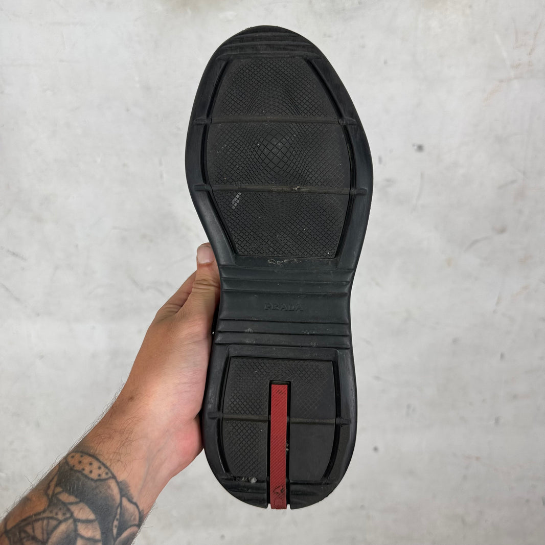 Prada Olive/Red Patent Americas Cup